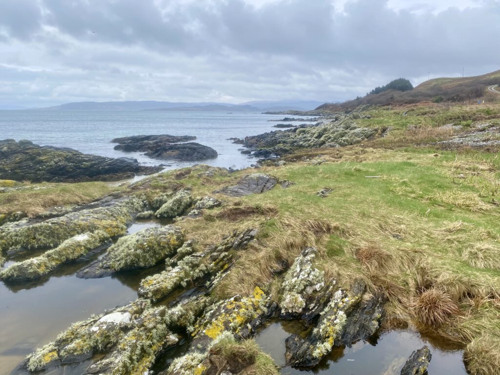 Bellochantuy Bay Kintyre Halbinsel Meer Insel Aussicht Schottland Küste