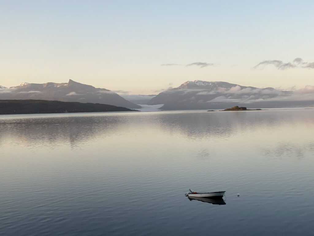 Ofotfjord mit Boot