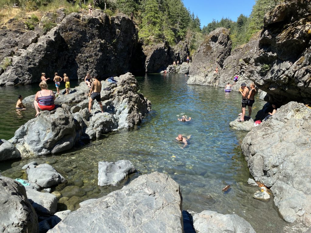 Sooke Potholes Provincial Park mit Schwimmern