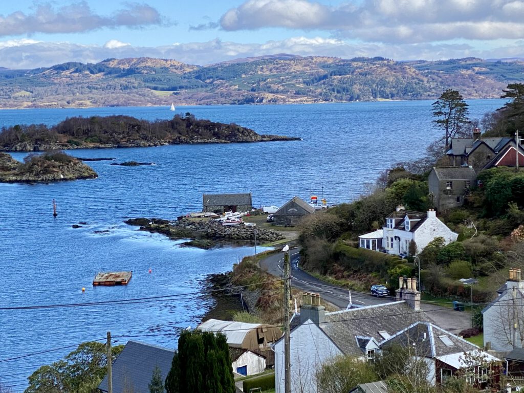 Tarbert Hafen Dorf Schottland Kintyre Roadtrip Halbinsel