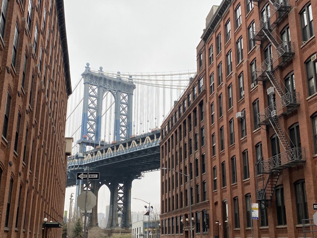 Dumbo Brooklyn Manhattan Bridge Washington Street Water St NYC New York