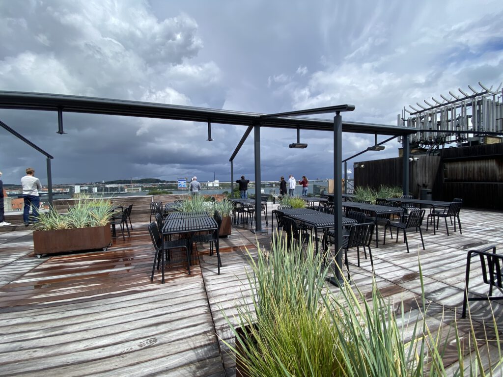 Dachterrasse des Salling Kaufhauses in Ålborg