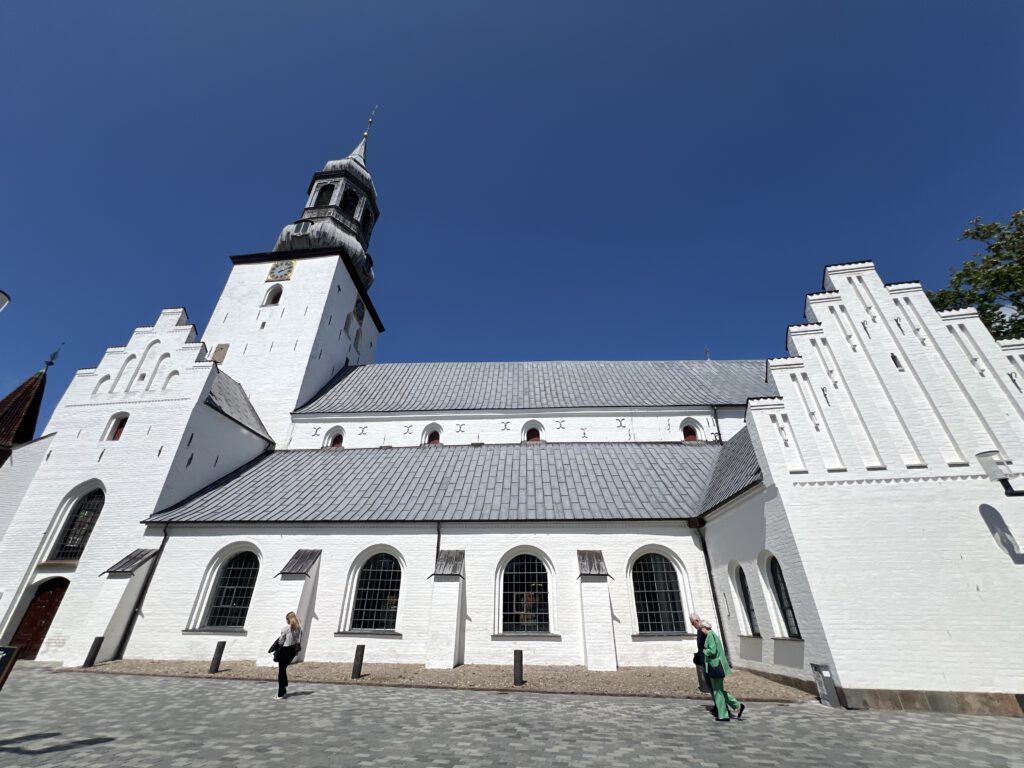 Dom zu Aalborg (Budolfi Kirke) mit blauem Himmel