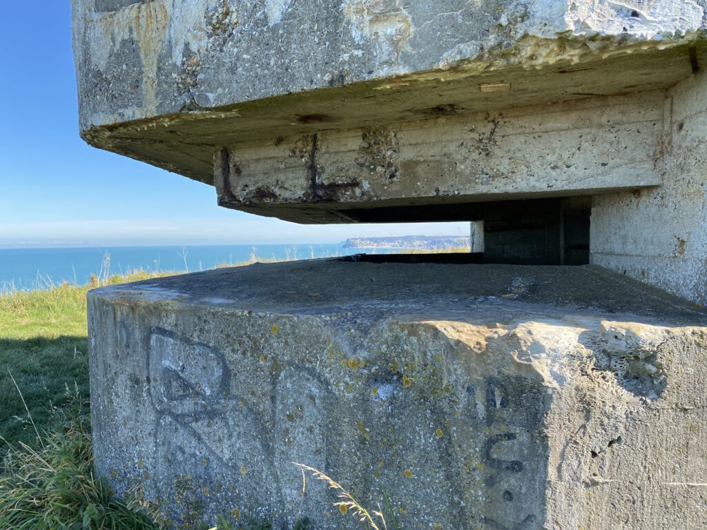 Bunker an der Küste bei Yport