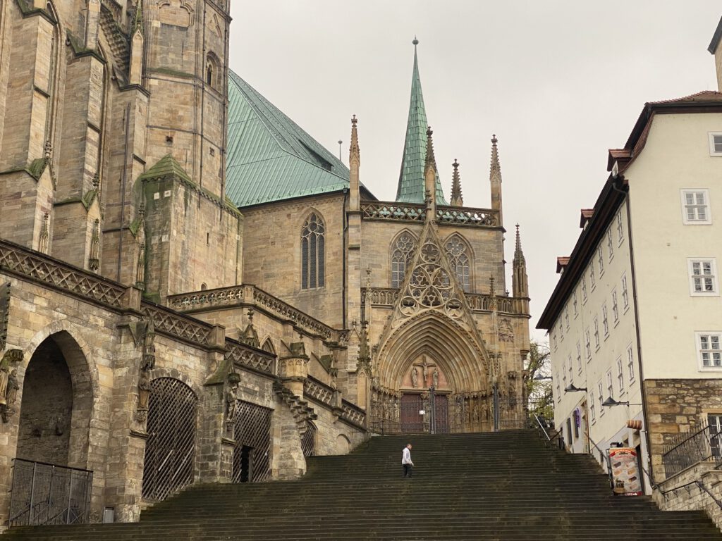 Treppe zum Erfurter Dom