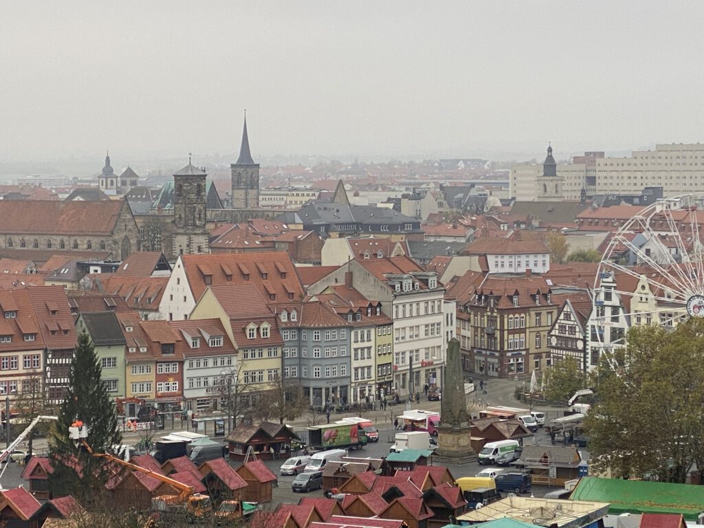 Blick auf Erfurter Altstadt