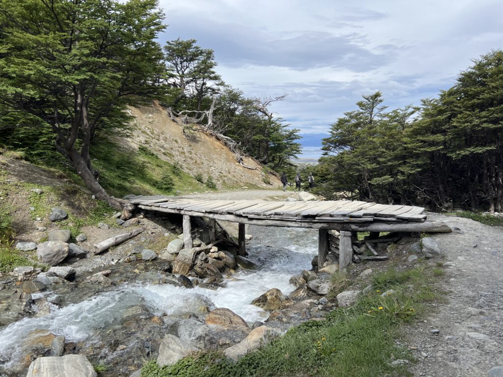 Wanderung zum Gletscher Martial mit Brücke