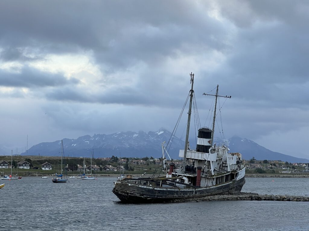 Wrack der Saint Christopher in Ushuaia