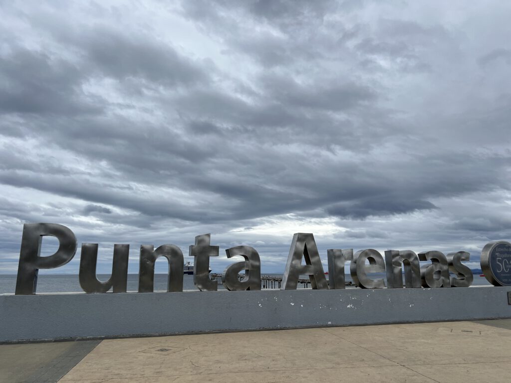 Schriftzug Punta Arenas