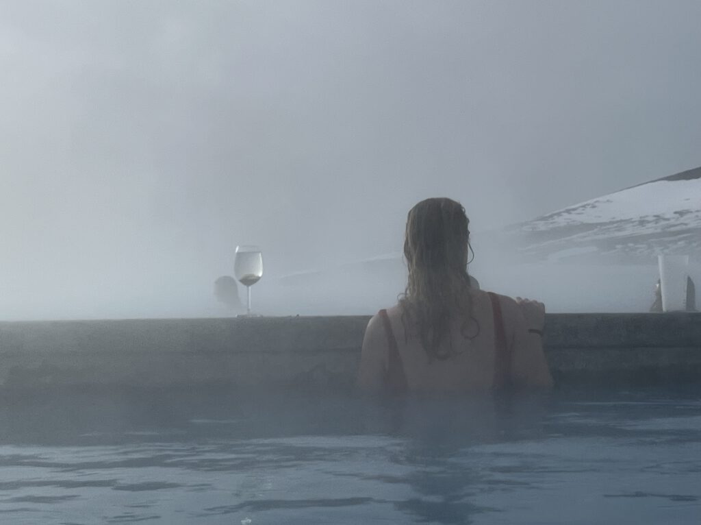 Badenixe im Mývatn Nature Baths