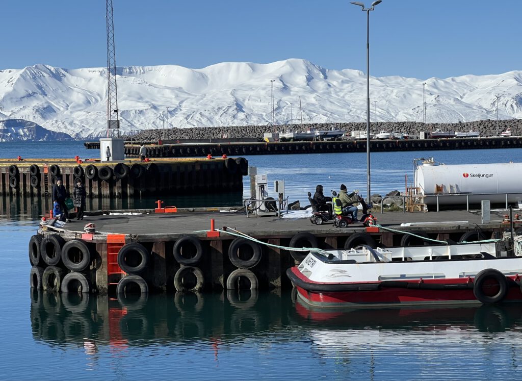 Mole im Hafen von Husavik