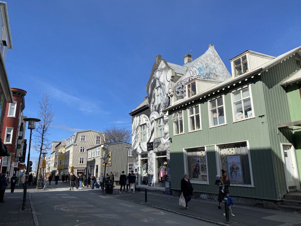 Straße in Reykjavik
