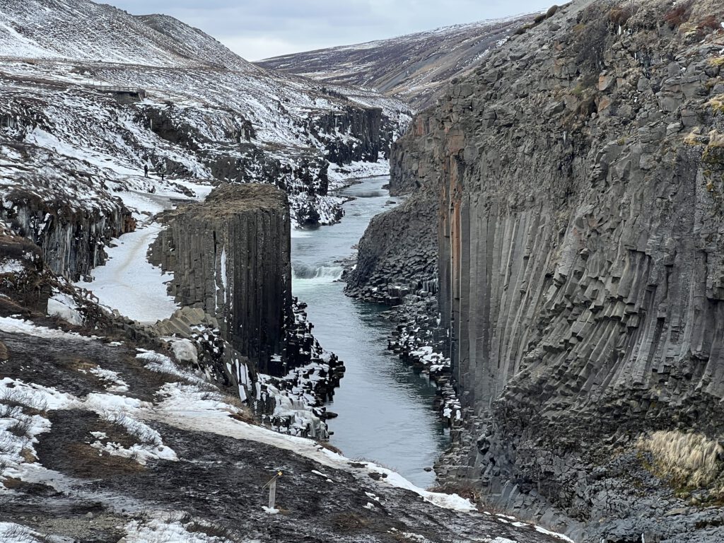 Stuðlagil Canyon fussaufwärts
