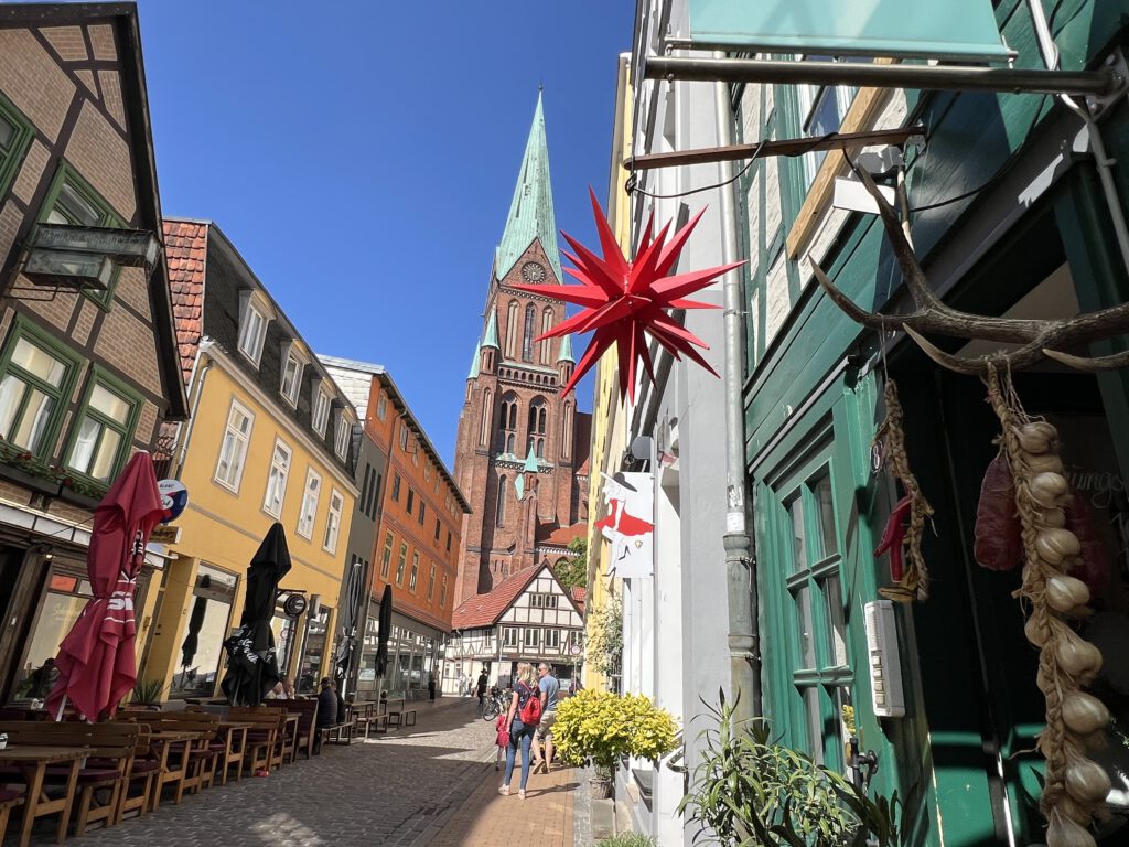Buschstraße Schwerin mit Blick auf Dom