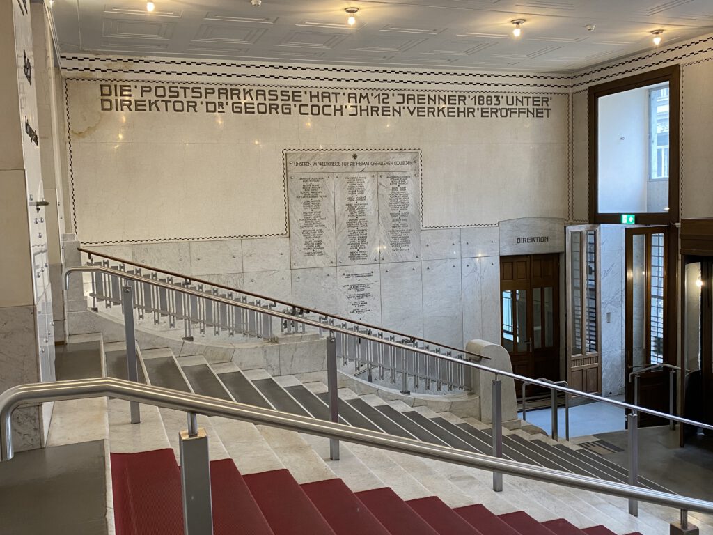 Treppenhaus Postsparkasse Wien