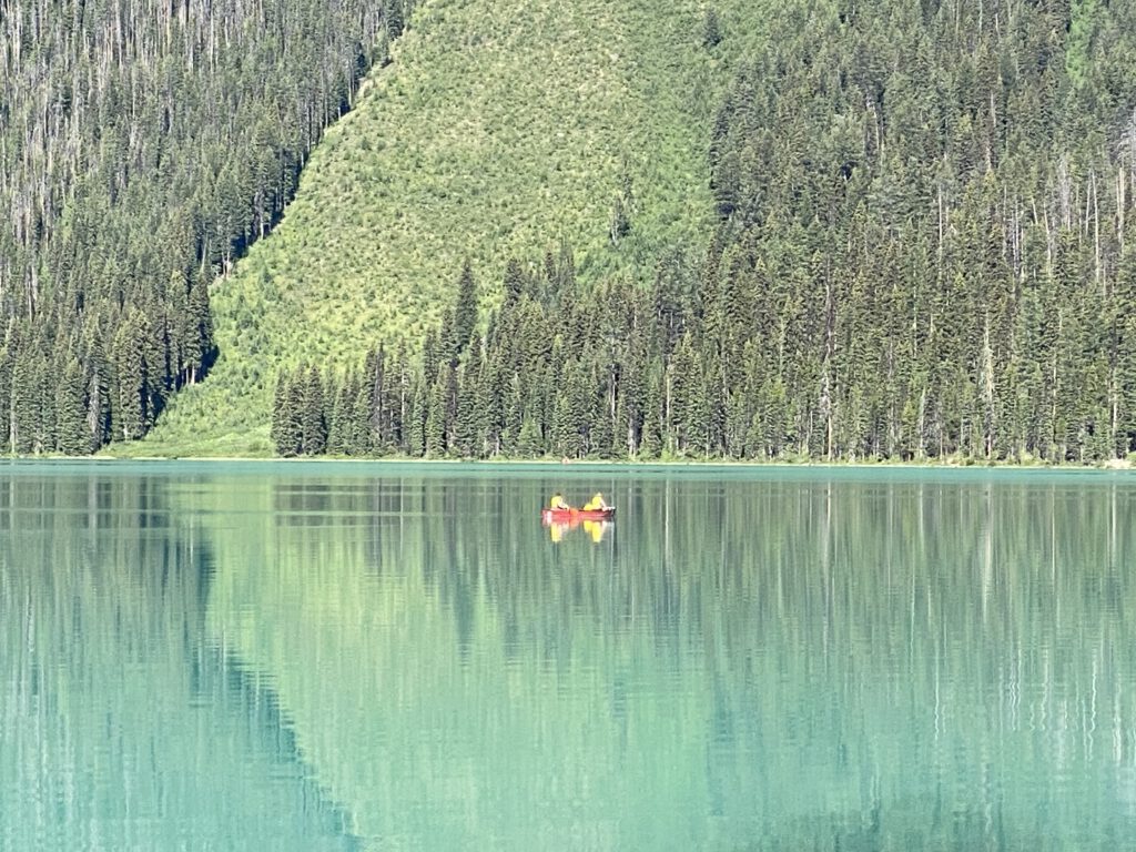 Emerald Lake mit Kanu