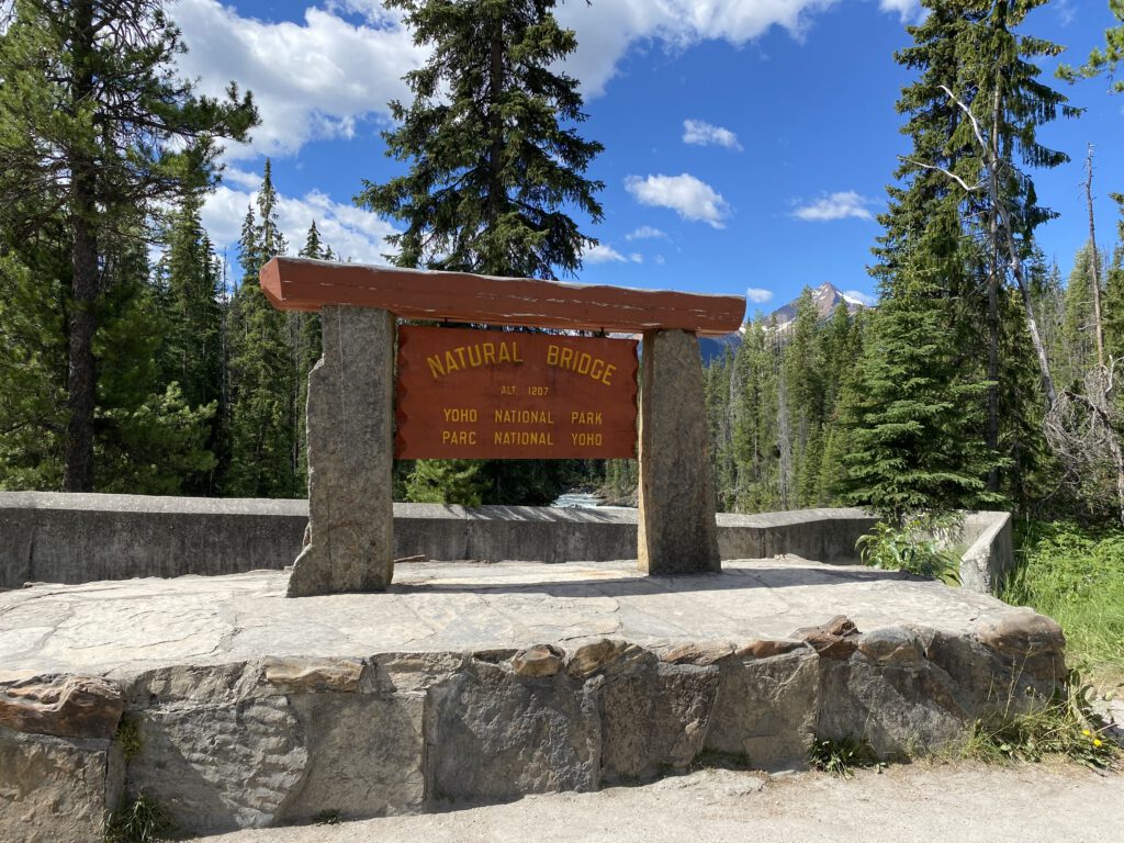 Natural Bridge Schild