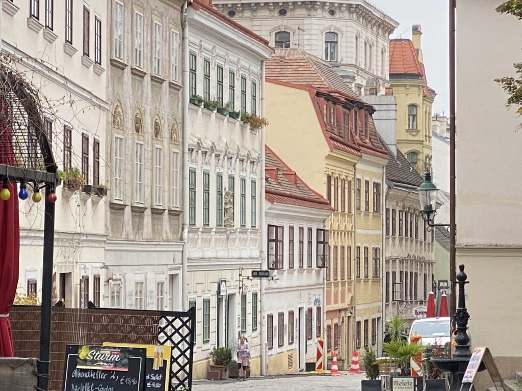 steile Gasse am Spittelberg