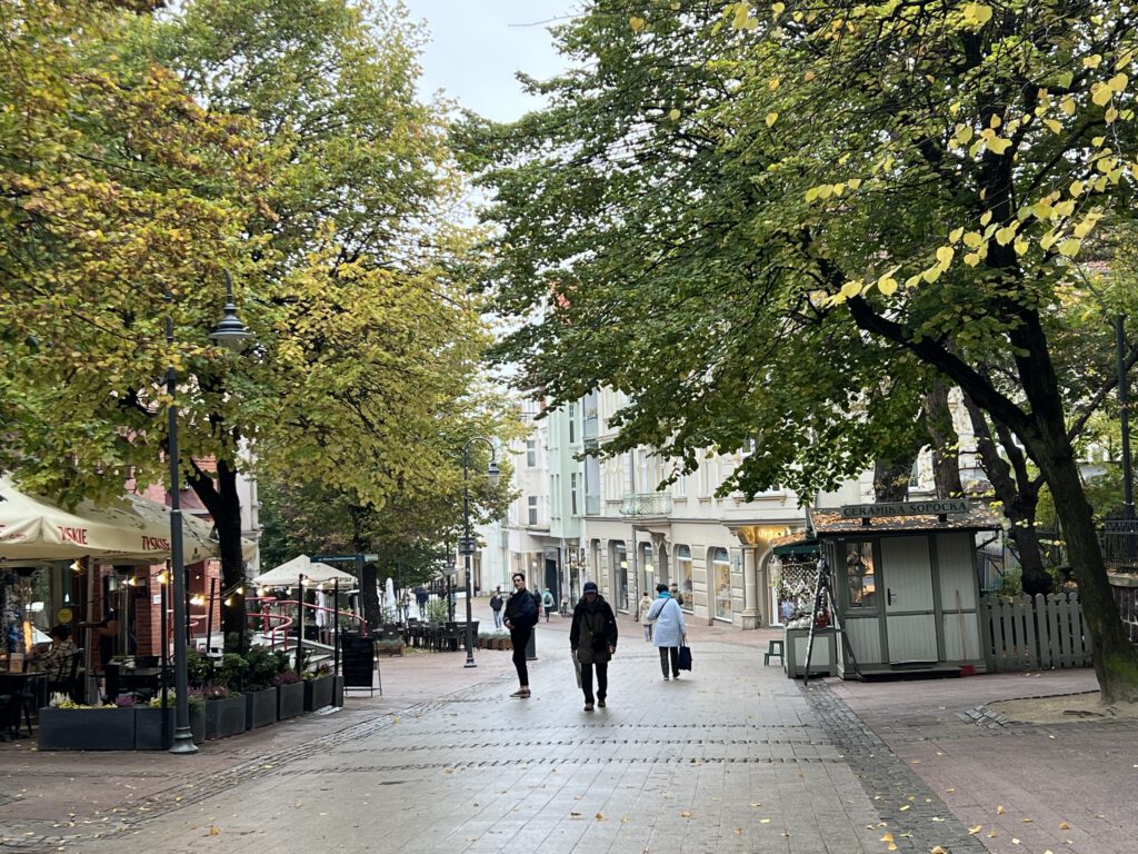 Einkaufsstraße in Sopot