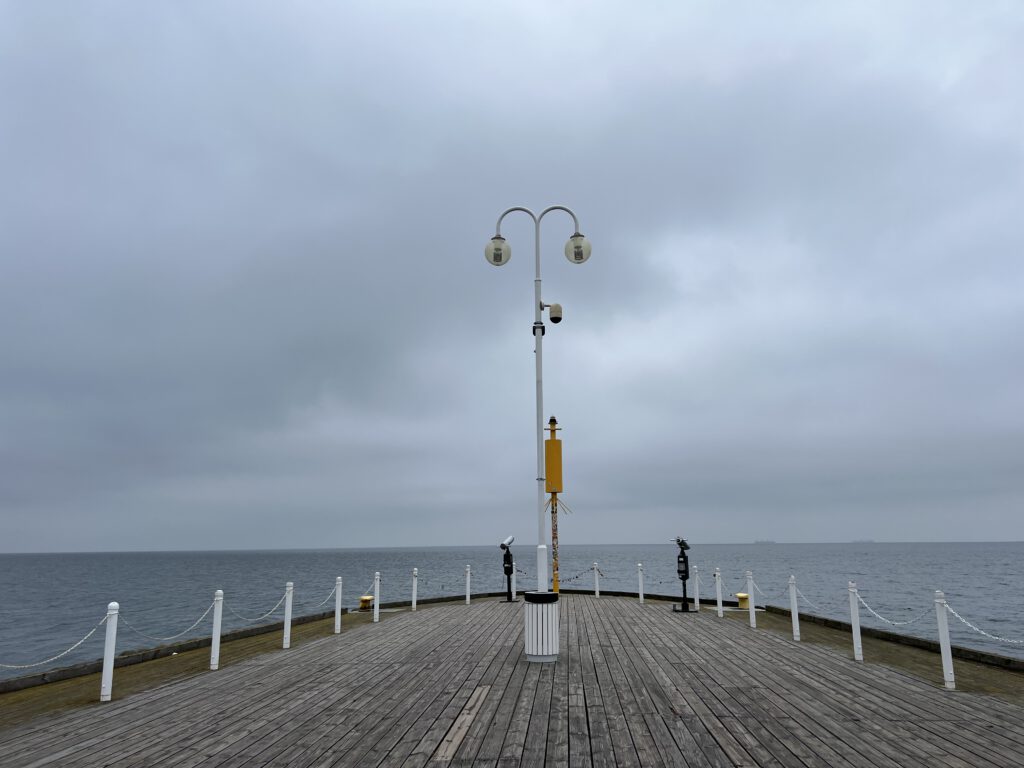Spitze der Seebrücke in Sopot