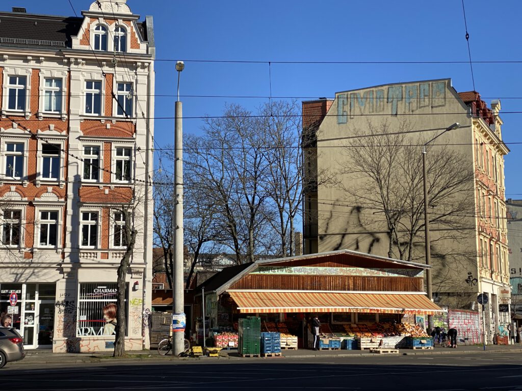 Marktstand in Connewitz
