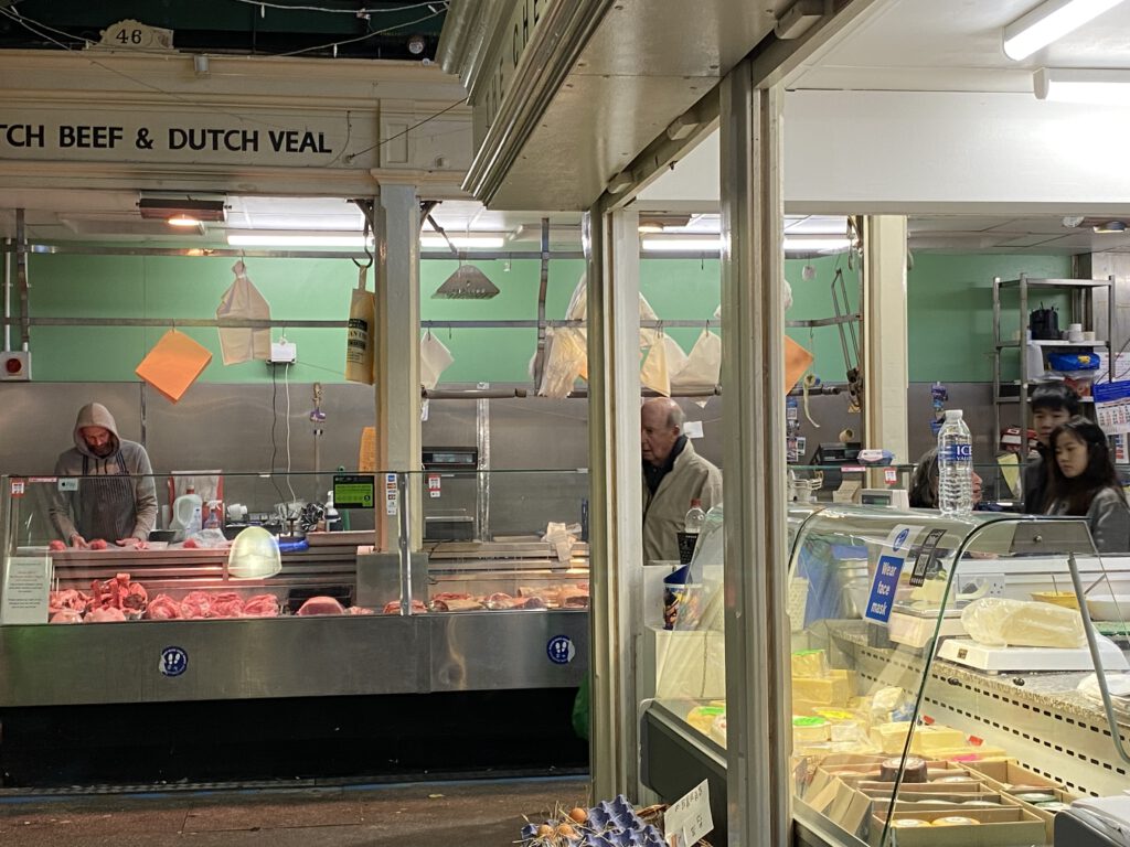 Schlachter in Cardiff Market