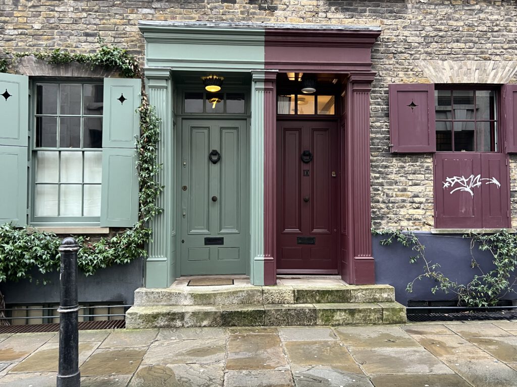 Türen in englischen Farben