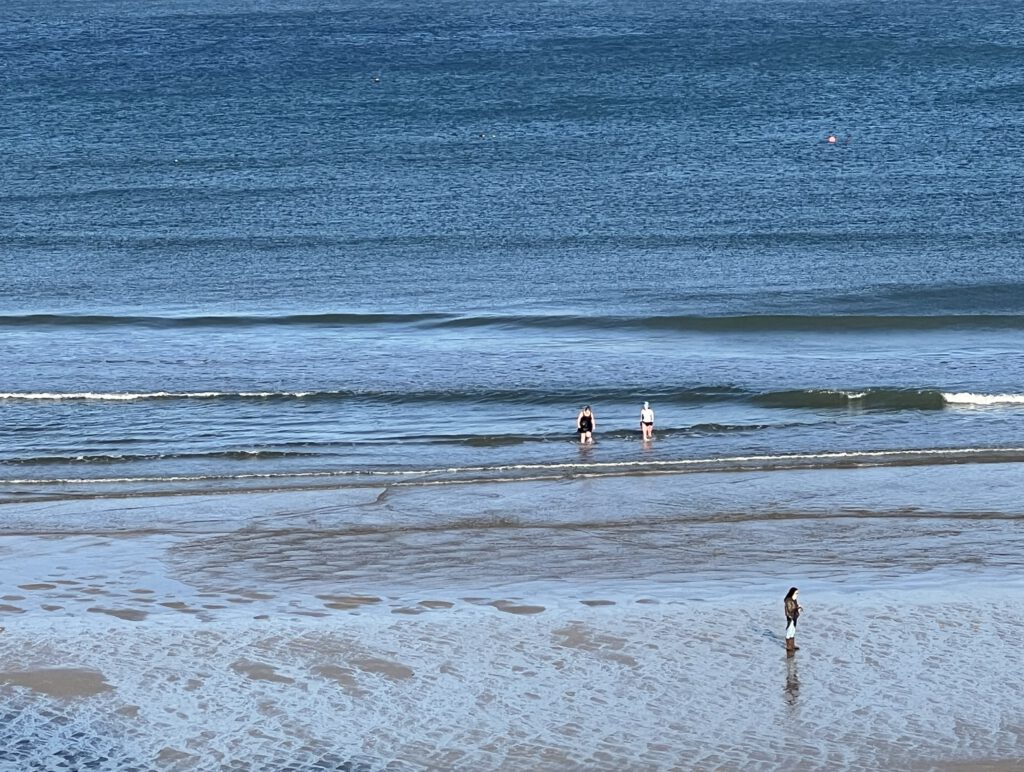 Badende am Porthminster Beach