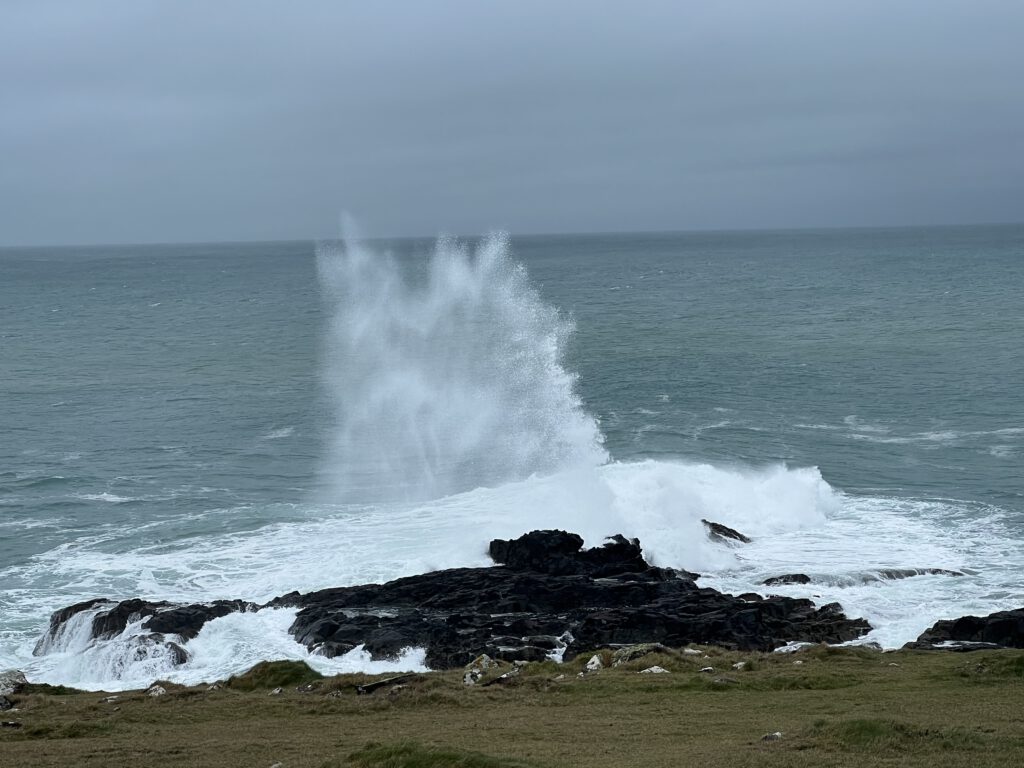 hohe Wellen am Mans Head