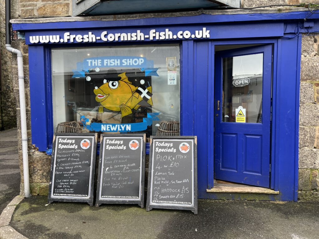Fischgeschäft in Newlyn