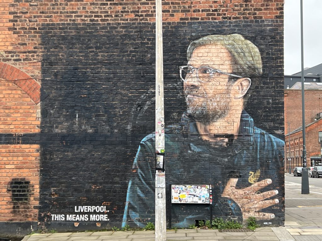 Klopp Mural in Liverpool