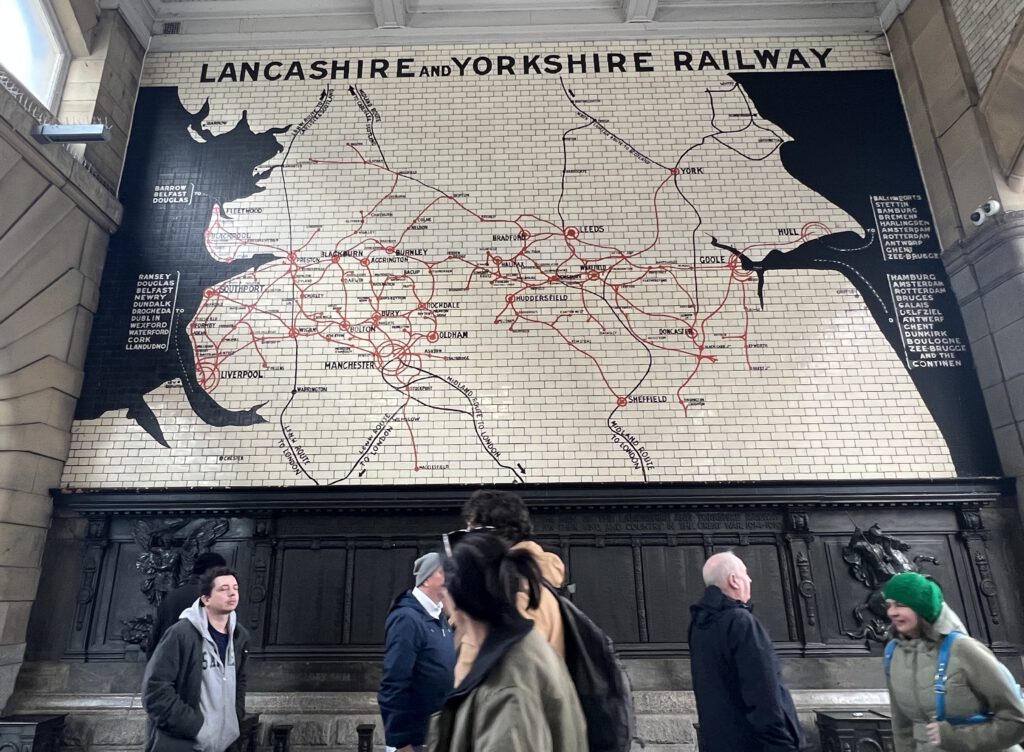 Lancashire and Yorkshire Railway im Bahnhof Manchester Victoria
