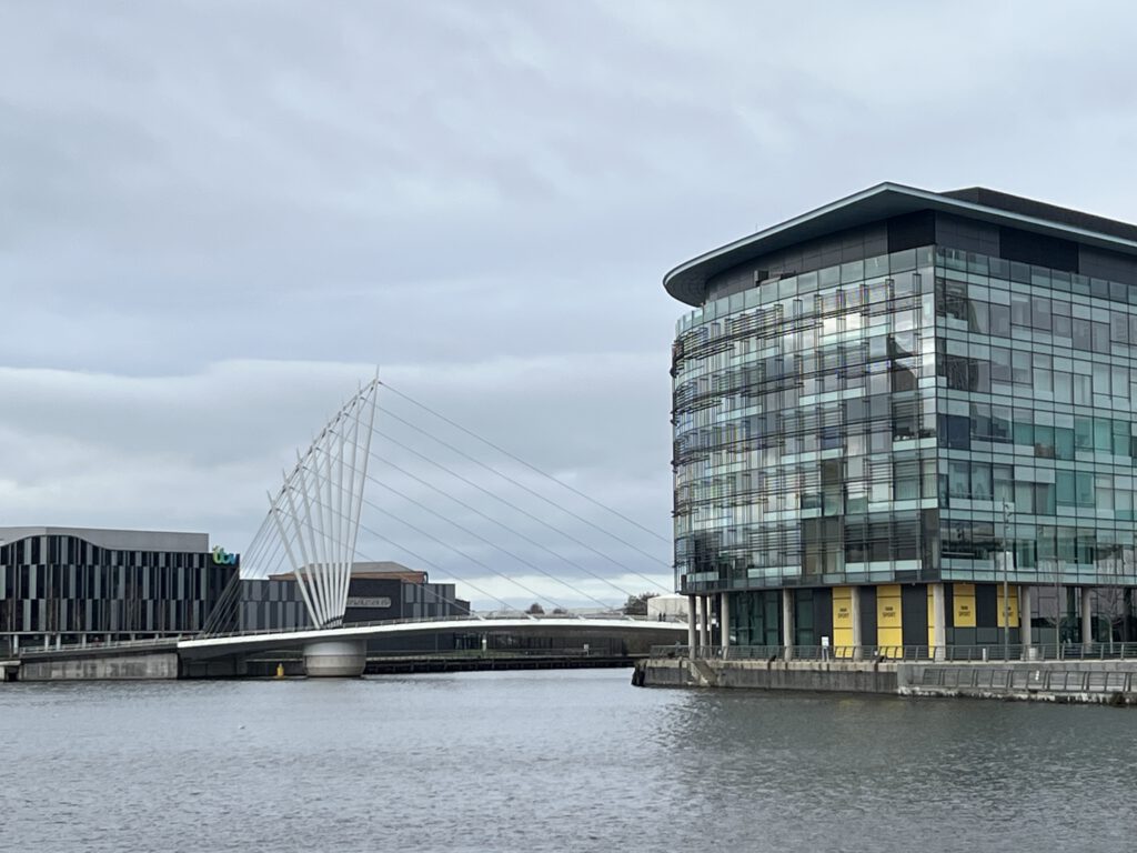 Media City Footbridge & Salford Quays