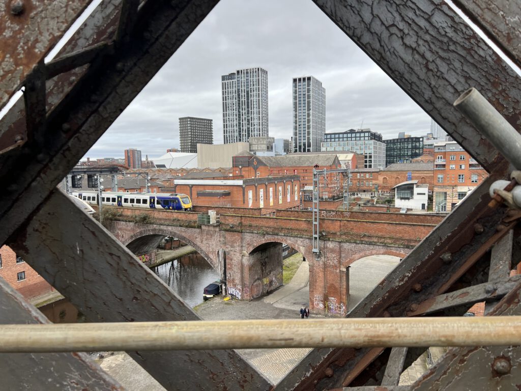 Blick vom Castlefield Viaduct