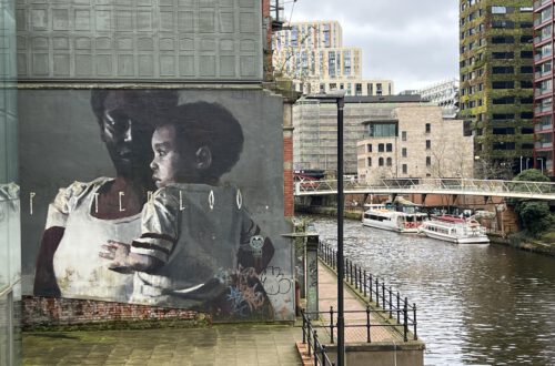 Street Art am River Irwell