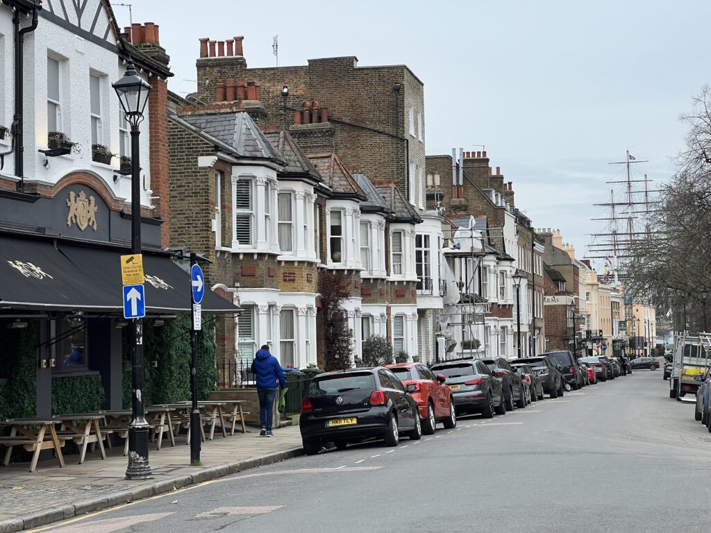 Straße in Greenwich 