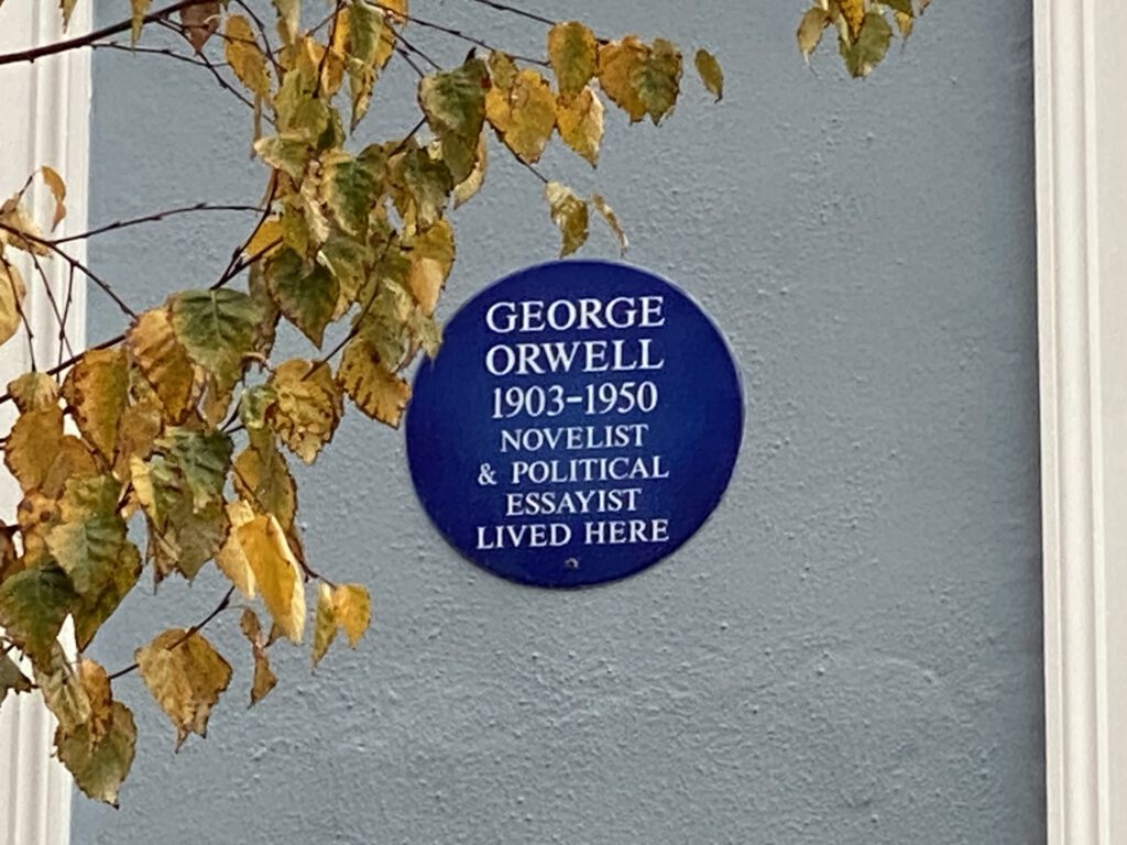 Blue Plaque George Orwell
