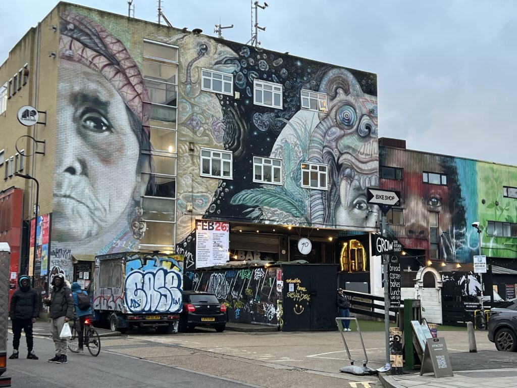 Murals in Hackney Wick