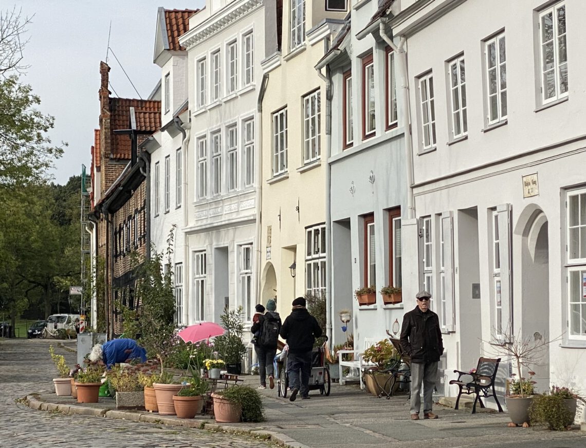 Trave-Ufer in Lübeck