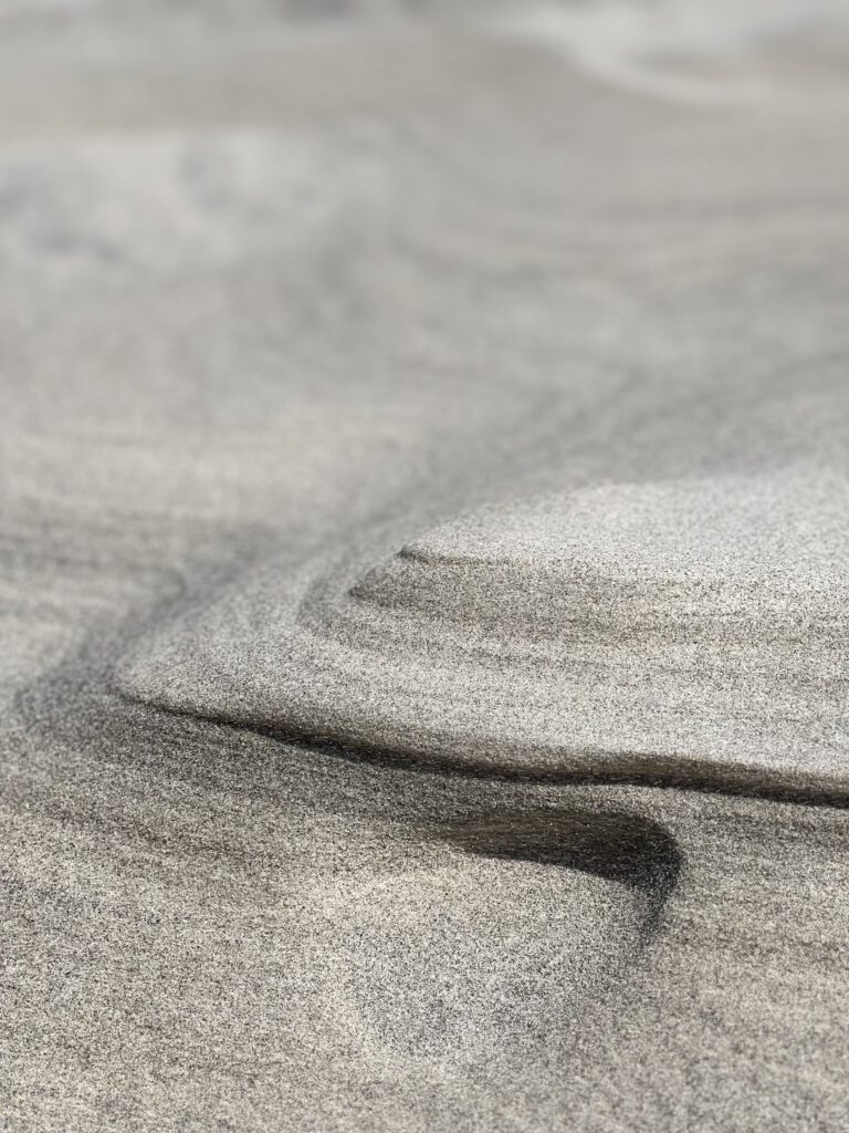 Sand vom Wind geformt